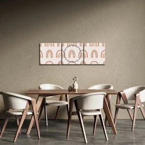 Obraz - Kreacje marzeń N⁰3 (z zegarem) (90x30 cm)