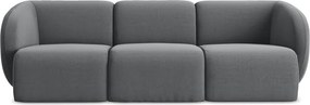 Szara aksamitna sofa 244 cm Lani – Makamii