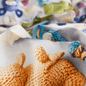 PrzytulneMieszkanie.pl PrzytulneMieszkanie.pl Dziecięca pościel z mikrofibry WOOLIMALS kolorowa Rozmiar pościeli: 70 x 80 cm | 140 x 200 cm