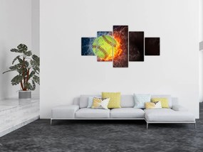 Obraz - Piłka tenisowa (125x70 cm)