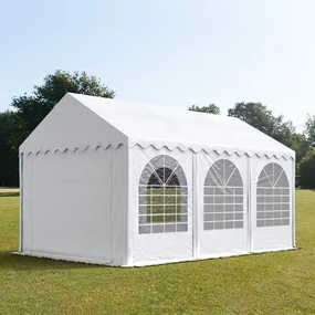 TOOLPORT XXL 3x6m Namiot imprezowy - 2,6 m wysokość ścian bocznych, PVC 800, biały - (7662BL)