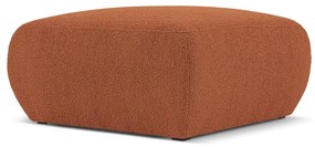 Brązowy puf z materiału bouclé Molino – Micadoni Home
