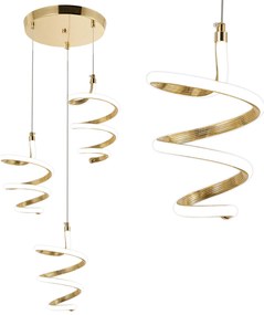 LAMPA WISZĄCA LED G075-3CPR Złota