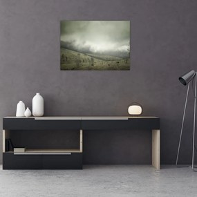 Obraz na szkle krajobrazu przed burzą (70x50 cm)
