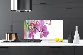 Szkło Ozdobne do Kuchni Taniec Motyli nad Kwiatami