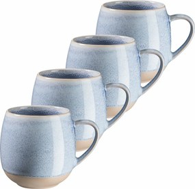 Zestaw 4 kubków AQUATA – 355 ml, niebieski, 355 ml