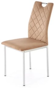 Krzesło tapicerowane K578 VELVET beżowe HALMAR