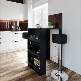 Zestaw stołu barowego antracyt 57x80x106