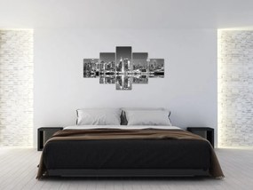 Obraz - Nowy Jork, czarno-biały (125x70 cm)