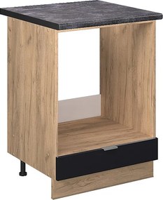 Szafka kuchenna czarne paski 60x60x82 fame-line