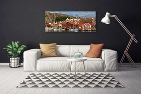 Obraz na płótnie Panorama Nocnej Metropolii