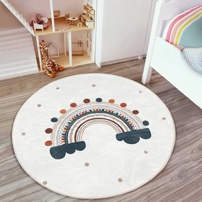Kremowy dywan dziecięcy ø 80 cm Comfort – Mila Home