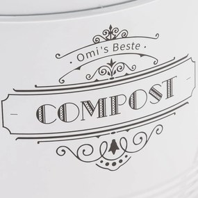 Metalowy pojemnik na kompost z filtrem węglowym 8 l