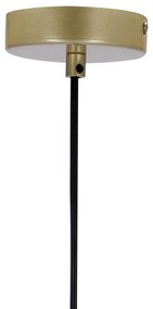 Lampa wisząca w kolorze złota ze szklanym kloszem 32.5x15 cm Duo – Candellux Lighting