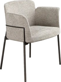 Szare krzesło z tkaniny 4170 ANGEL CERDA