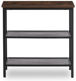 Stolik Kawowy CARTER 60 cm Dąb Rustykalny/Czarny Nowoczesny Loft