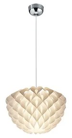 Biała lampa sufitowa Trio Pendant Tilia, wys. 150 cm