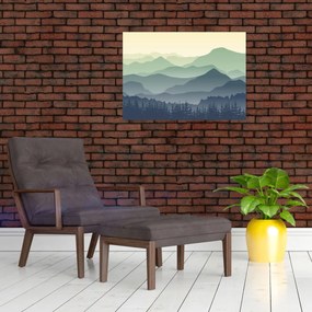 Obraz na szkle - Forest Mountain (70x50 cm)