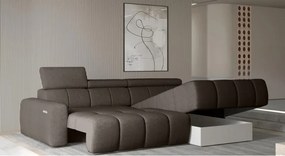 Narożnik ENZO S układ L z elektryczną regulacją siedziska Prawostronny z funkcją spania w ktaninie SORELLA 21 WERSAL