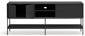 Czarna szafka pod TV 175x74x45 cm Platt – Teulat
