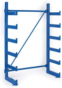 Regał wspornikowy, jednostronny, 2000 x 1380 x 624 mm, 6 pięter