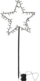 Czarna dekoracja świetlna ze świątecznym motywem Spiky – Star Trading