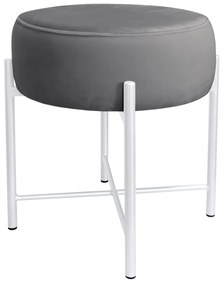 Taboret Pola noga metalowa biała BL14