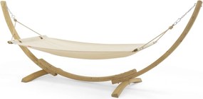 Hamak ogrodowy ze stelażem Breve kremowy CZILLO