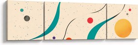 Obraz - Minimalistyczna kolorowa ilustracja (170x50 cm)