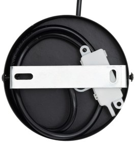 Lampa wisząca GALT Ø 34 cm z drucianym kloszem