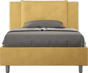 Łóżko bez stelaża tapicerowane 120x200 microfibra okra Appia