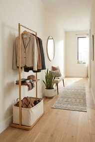 Bambusowy wieszak wolnostojący na ubrania A0-N62