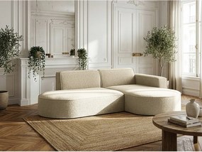 Narożnik Parma Studio, do salonu, tkanina Quelle, prawy, beżowy (06)