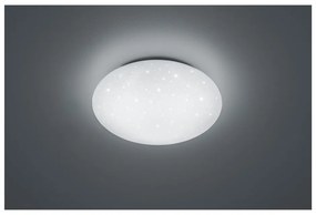 Biała lampa sufitowa LED Trio Putz, średnica 40 cm