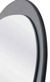 Lustro ścienne, podświetlane srebrne/niebieskie 80/60 cm PLAZA