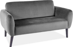 Sofa ELSA VELVET szara dwuosobowa