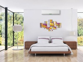 Obraz - Ilustracja kwiatów (125x70 cm)