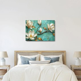 Obraz - 3D magnolie (70x50 cm)