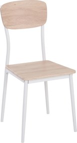 HOMCOM Zestaw do jadalni 3 części Stół i krzesła Drewniany komplet do kuchni Naturalny wygląd | Aosom PL