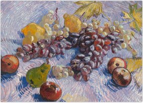 Obraz - Vincent van Gogh, Grapes, Lemons, Pears, and Apples, reprodukcje (70x50 cm)