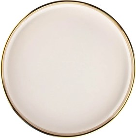 Altom Porcelanowy talerz deserowy Palazzo 21 cm, biały