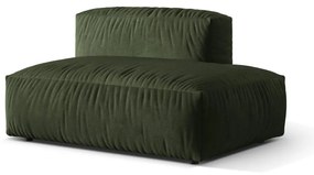 Zielony aksamitny moduł sofy (prawostronny) Martina – Micadoni