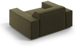 Zielony aksamitny fotel Jodie – Micadoni Home