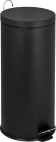 Kosz na Śmieci z Pedałem Inox URBAN czarny 30L