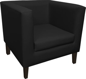 Fotel Monaco tkanina Eko-skóra : Kolor nogi - Venge, Kolor tkaniny - EKO-SKÓRA - 1D, Wysokość nogi - 20 cm