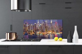 Panel Szklany Światła Wielkiego Miasta