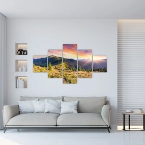Obraz - Krajobraz leśny (125x70 cm)