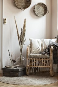Dywan jutowy ROUND NATURAL 120 cm