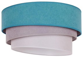 Duolla - Lampa sufitowa TRIO 1xE27/15W/230V pr. 45 cm turkus/szary/biały