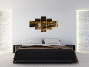 Obraz miasta nocą (125x70 cm)